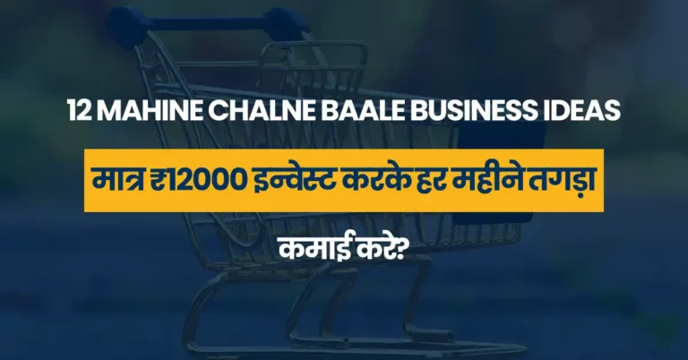 12 Mahine Chalne Baale Business Ideas: मात्र ₹12000 इन्वेस्ट करके हर महीने तगड़ा कमाई करे?