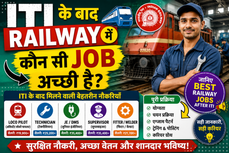 ITI Ke Baad Railway Me Kaun Si Job Achhi Hai? जानिए Best Railway Jobs After ITI और पूरी प्रक्रिया