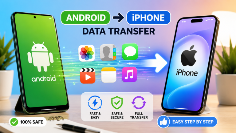 Android se Iphone Me data Transfer kaise kare? जानिए सबसे आसान तरीका 2026