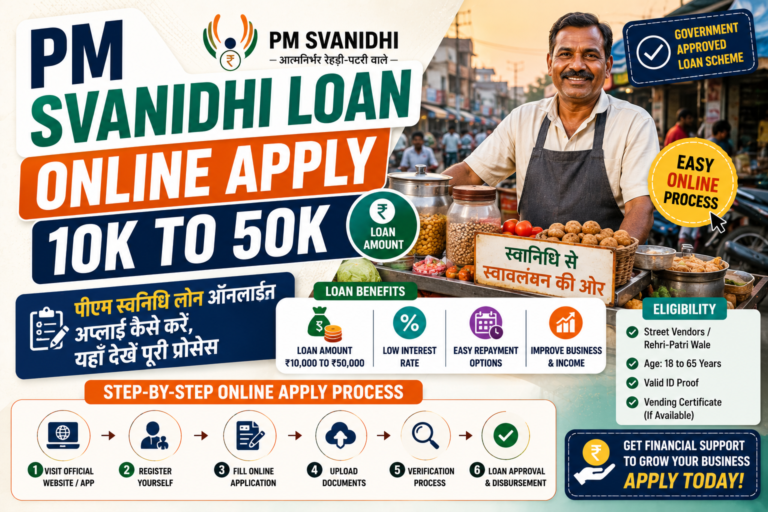PM Svanidhi Loan Online Apply 10k to 50k: पीएम स्वनिधि लोन ऑनलाइन अप्लाई कैसे करें, यहाँ देखें पूरी प्रोसेस